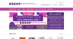 Desktop Screenshot of cheapscrapbookstuff.com